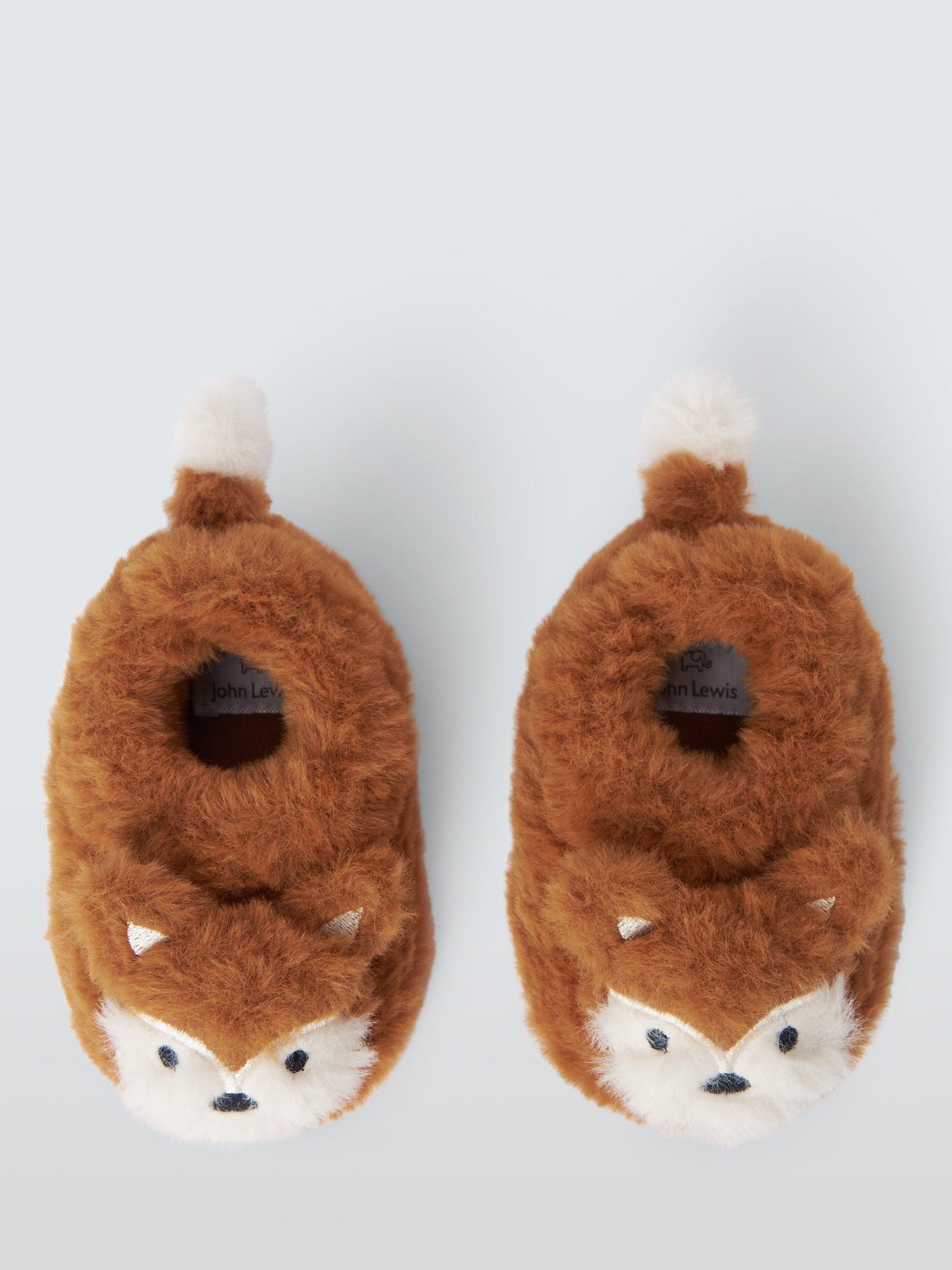John lewis baby fluffy fox slippers – orange 0–3 months - baby & toddler boots shoes children’s apparel