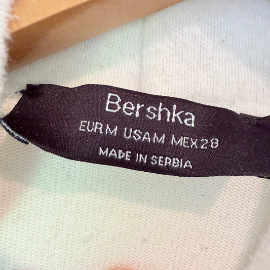 Bershka Cropped Mock Neck Jumper - M