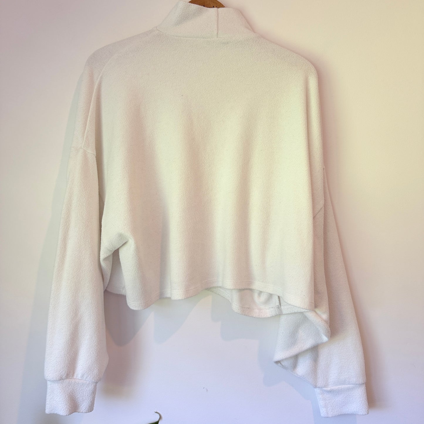 Bershka Cropped Mock Neck Jumper - M