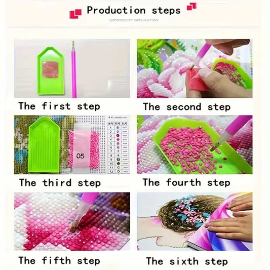 5D Diamond Painting Kit – Colorful Angel 30x30cm