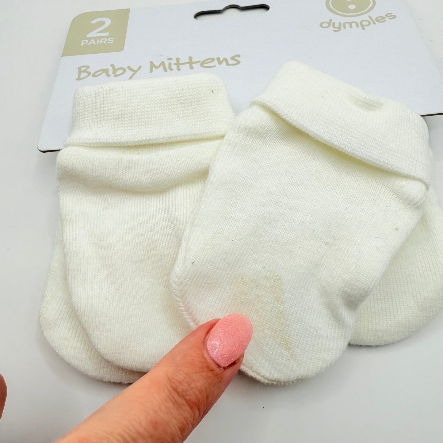 2-pack dymples baby mittens - newborn (one size) - baby & toddler gloves & mittens baby clothing