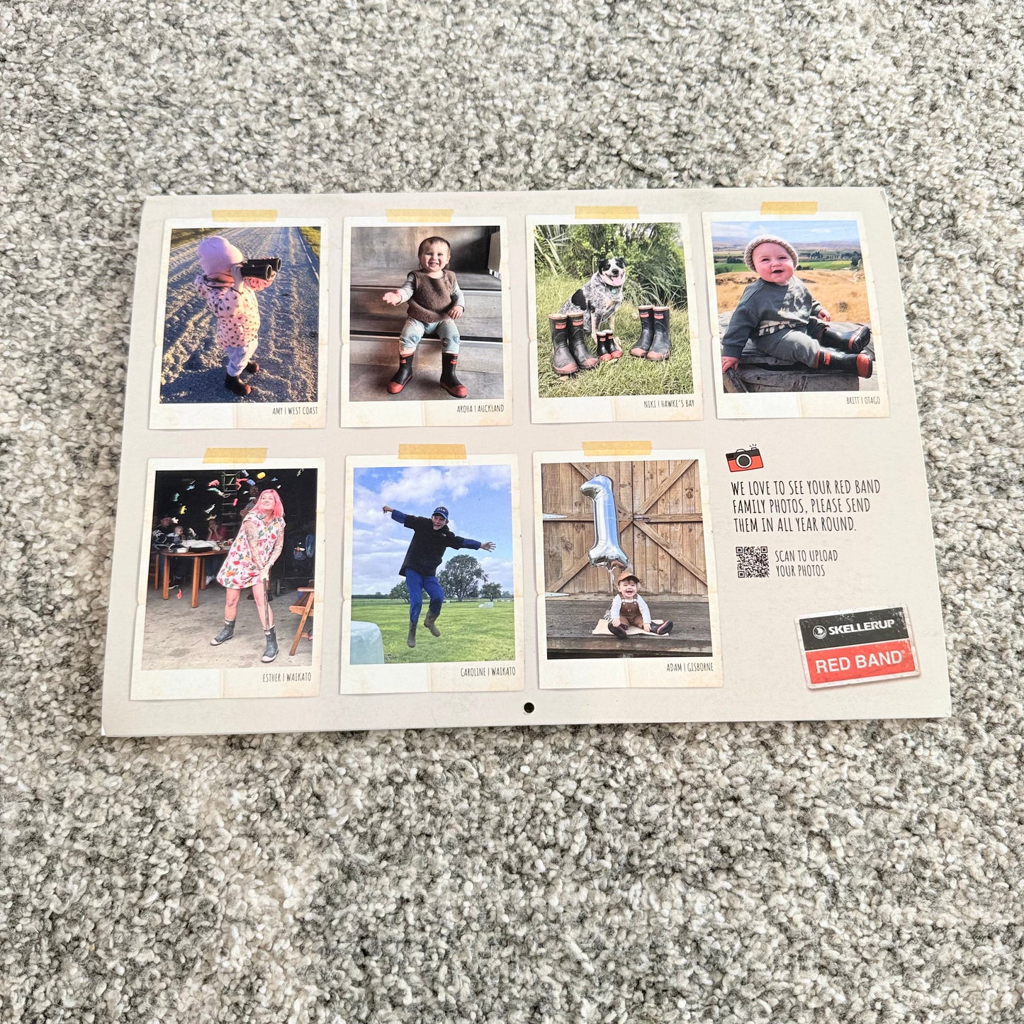 2025 red band skellerup wall calendar - wall calendars home&living materials
