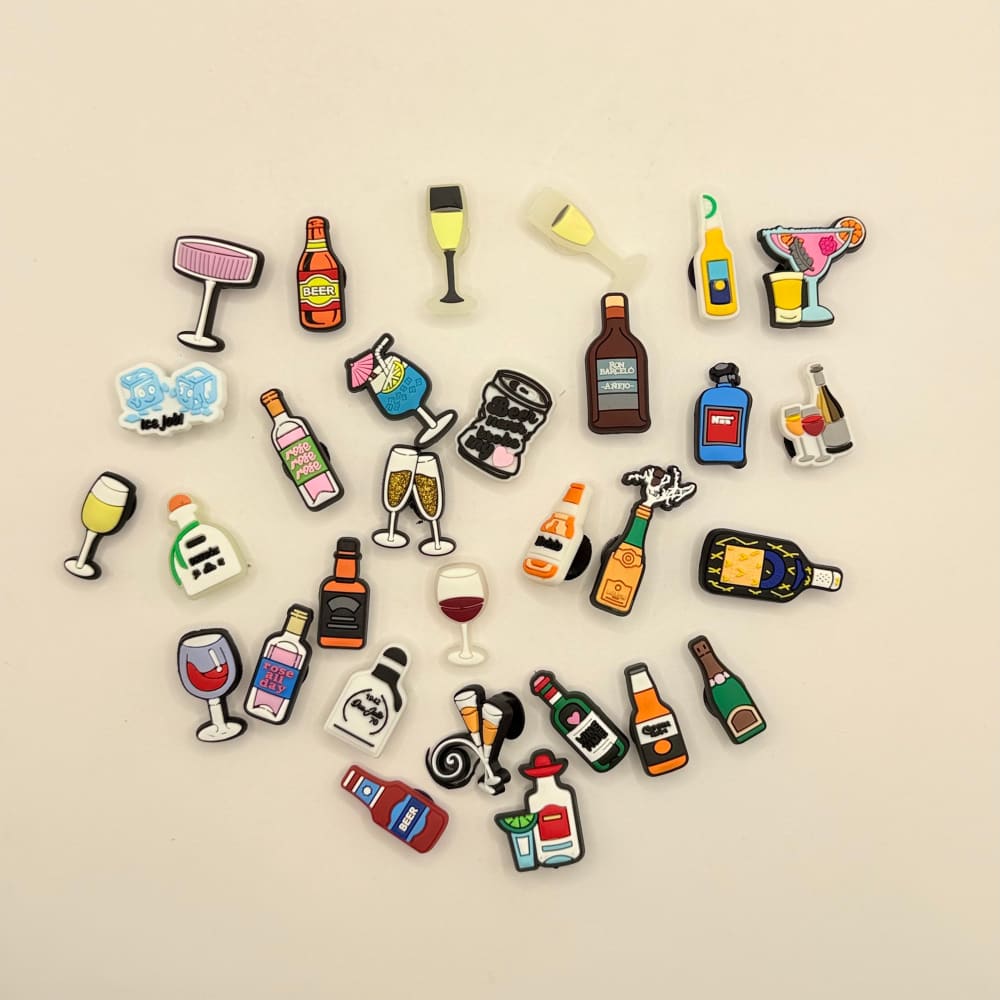 29x drink & party themed shoe charms - shoe accessories shoe accessories fashion accessories