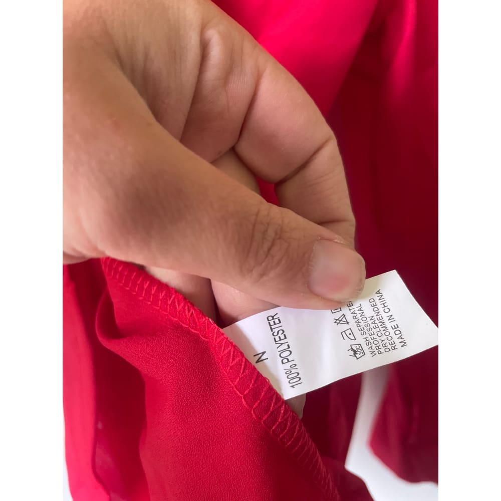 2xl zip front blouse with roll-up sleeves – classic red vibrant red & elegant mauve - blouses blouse - clothing &