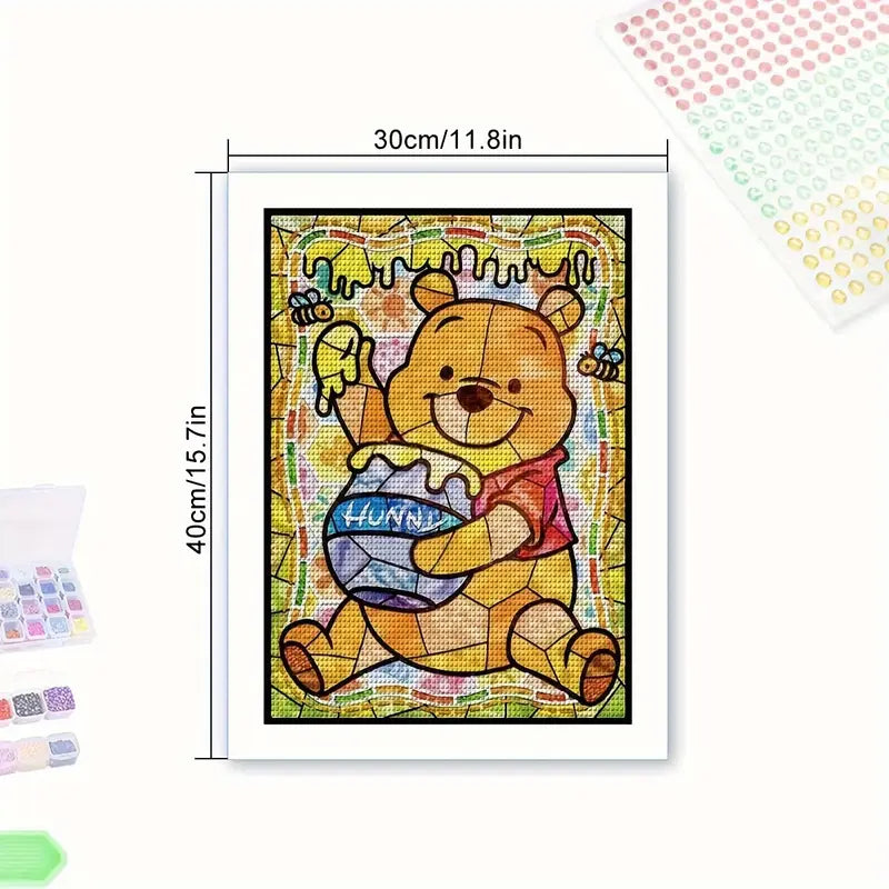 30×40 cm winnie the pooh diamond art kit – full drill resin diamonds - drawing & painting kits from google - what’s new