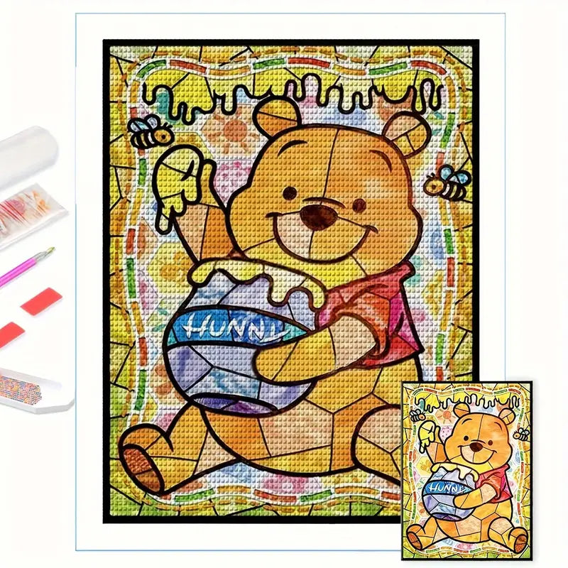 30×40 cm winnie the pooh diamond art kit – full drill resin diamonds - drawing & painting kits from google - what’s new