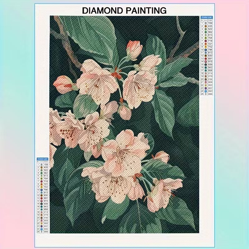 30x40cm Floral Diamond Art Kit