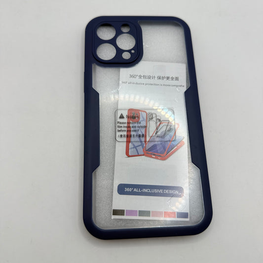 360° Full-Body Shockproof Case for iPhone 12 Pro Max Navy Blue