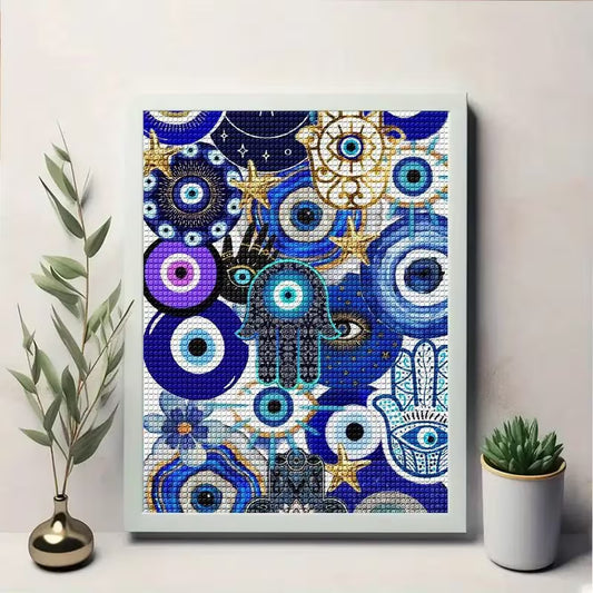 20x30cm Blue Eye Diamond Art Kit