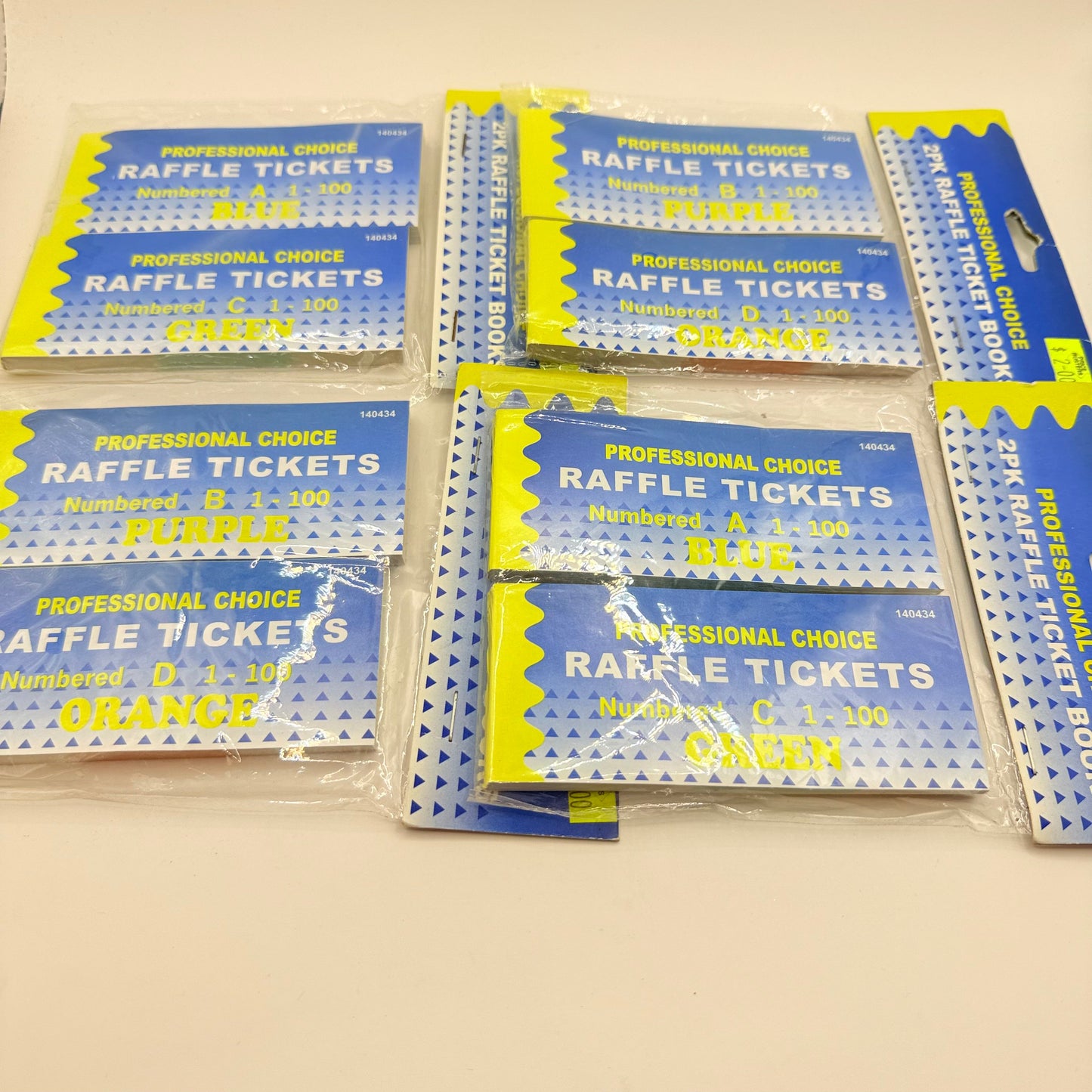 4x professional choice raffle tickets - party favors seasonal & holidays decorations