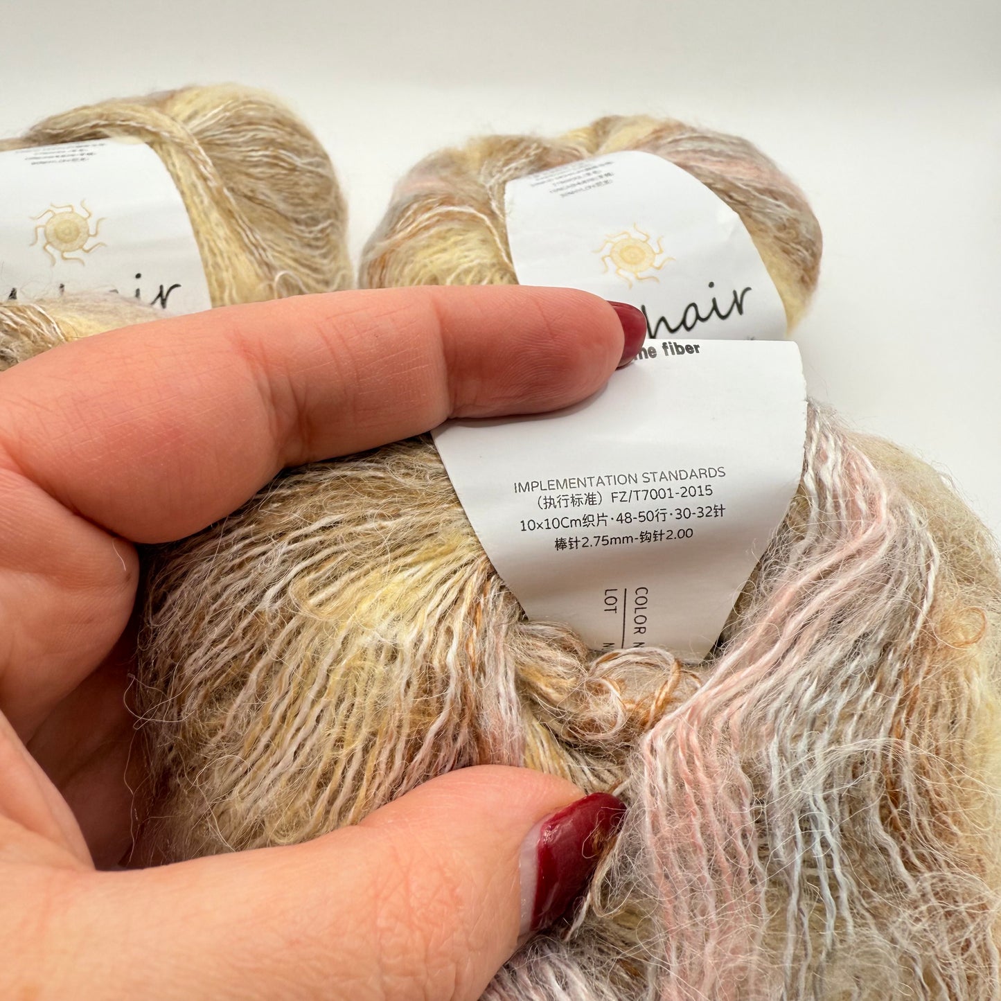 Gradient Mohair Blend Yarn Set – 4 × 25 g Skeins