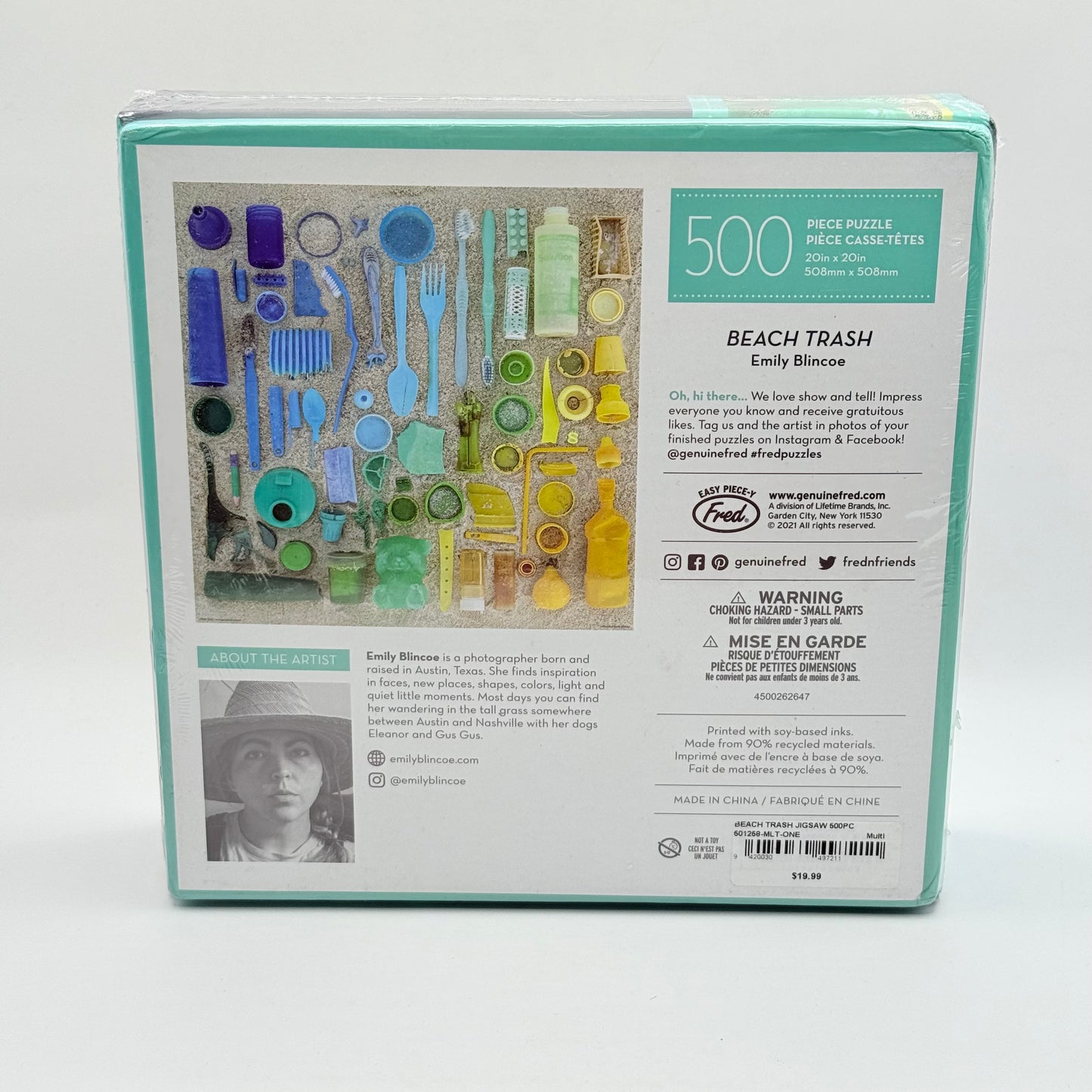 FRED 500 Piece Puzzle - Beach Trash