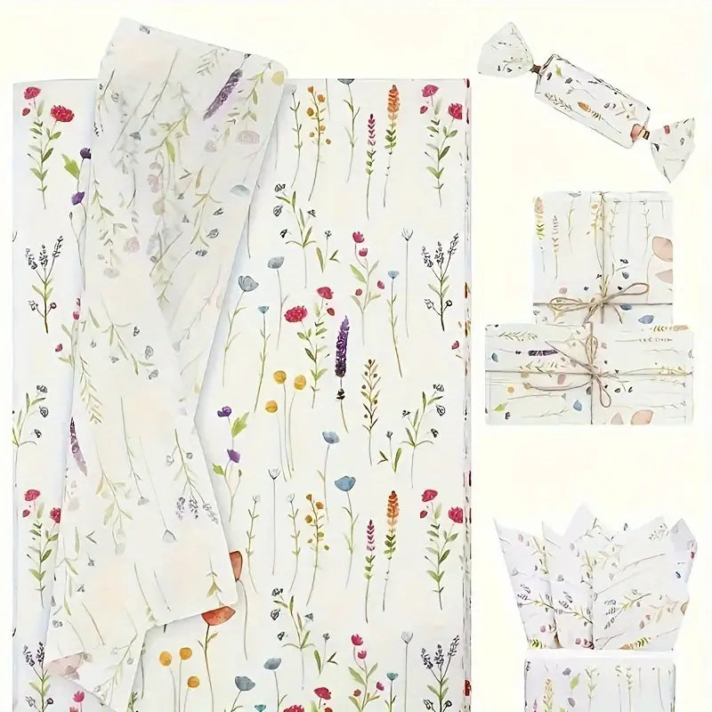 50x pieces floral tissue paper - tissue paper from google - what’s new home&living materials