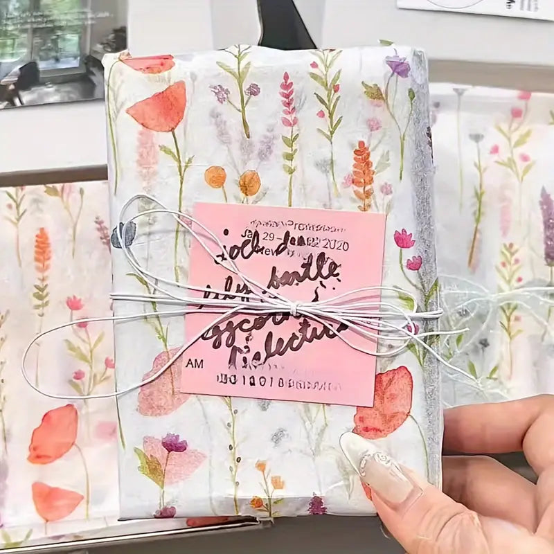 50x pieces floral tissue paper - tissue paper from google - what’s new home&living materials