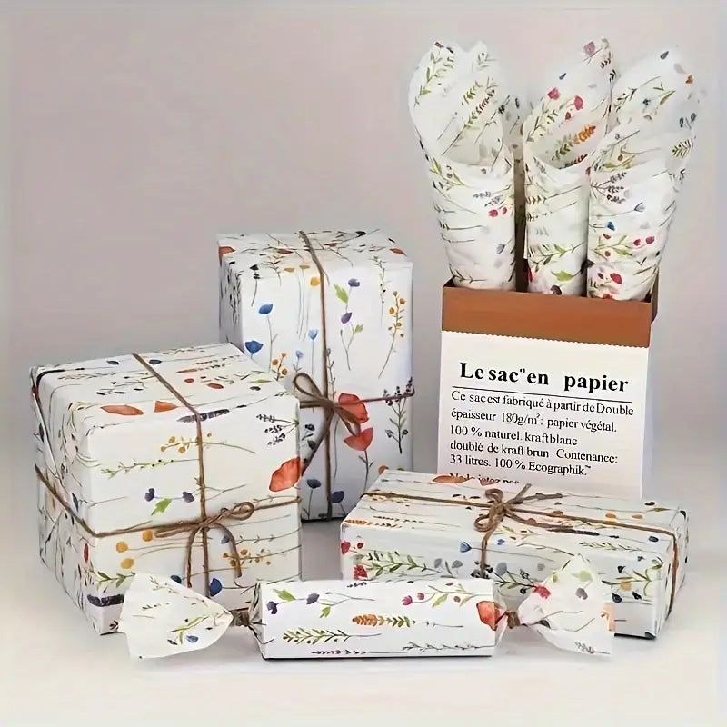 50x pieces floral tissue paper - tissue paper from google - what’s new home&living materials