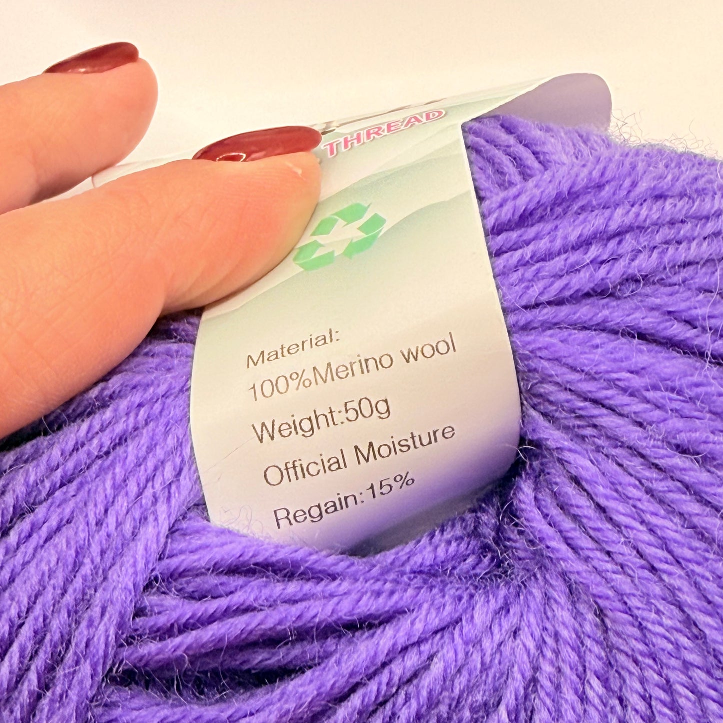 6x Merino Wool Yarn Set for Knitting & Crochet