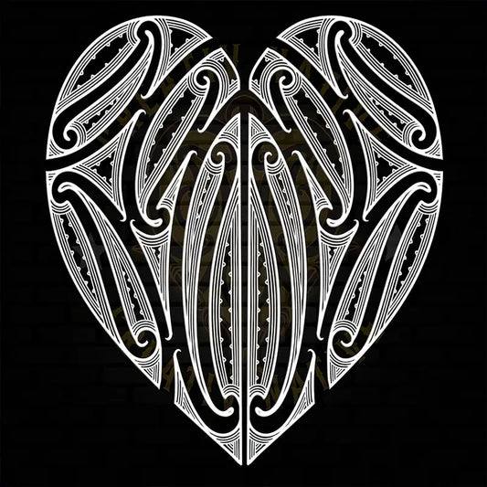 30x30cm Koru Heart Design Diamond Art Kit