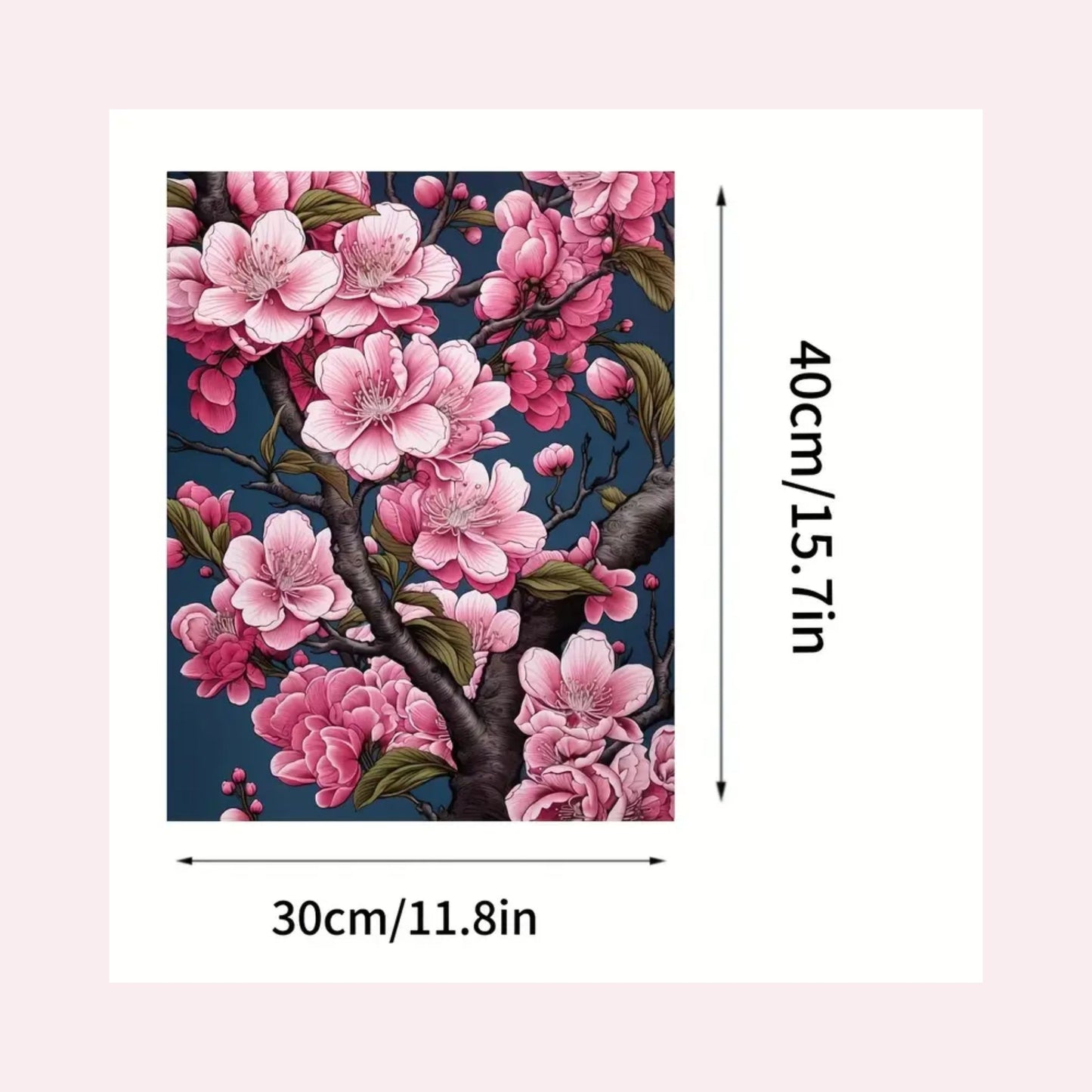 30x40cm Cherry Blossom Diamond Art Kit