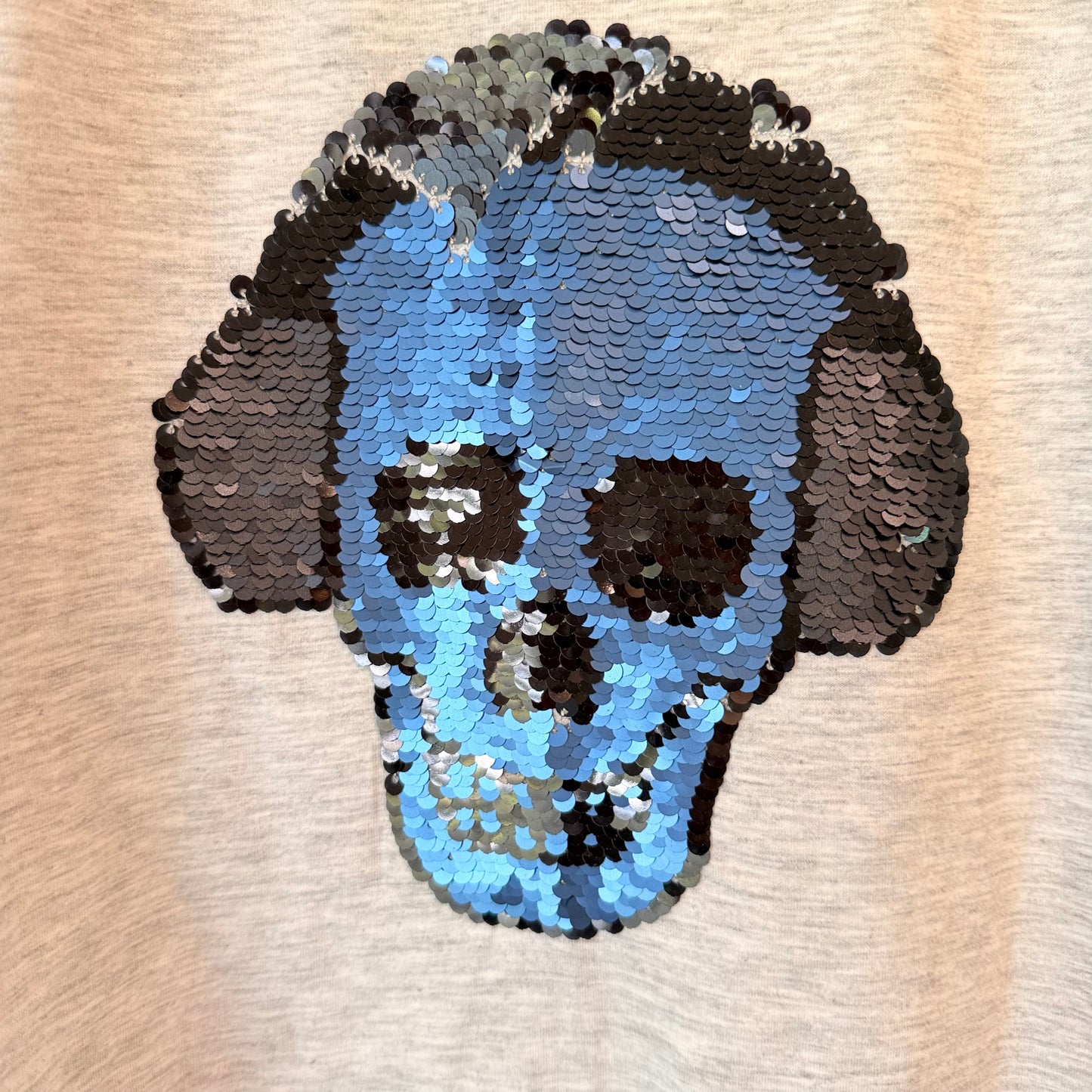 Abstrat reversible sequin skull t-shirt - size 14 - t-shirts condition: used - original photo - tops - what’s new men’s