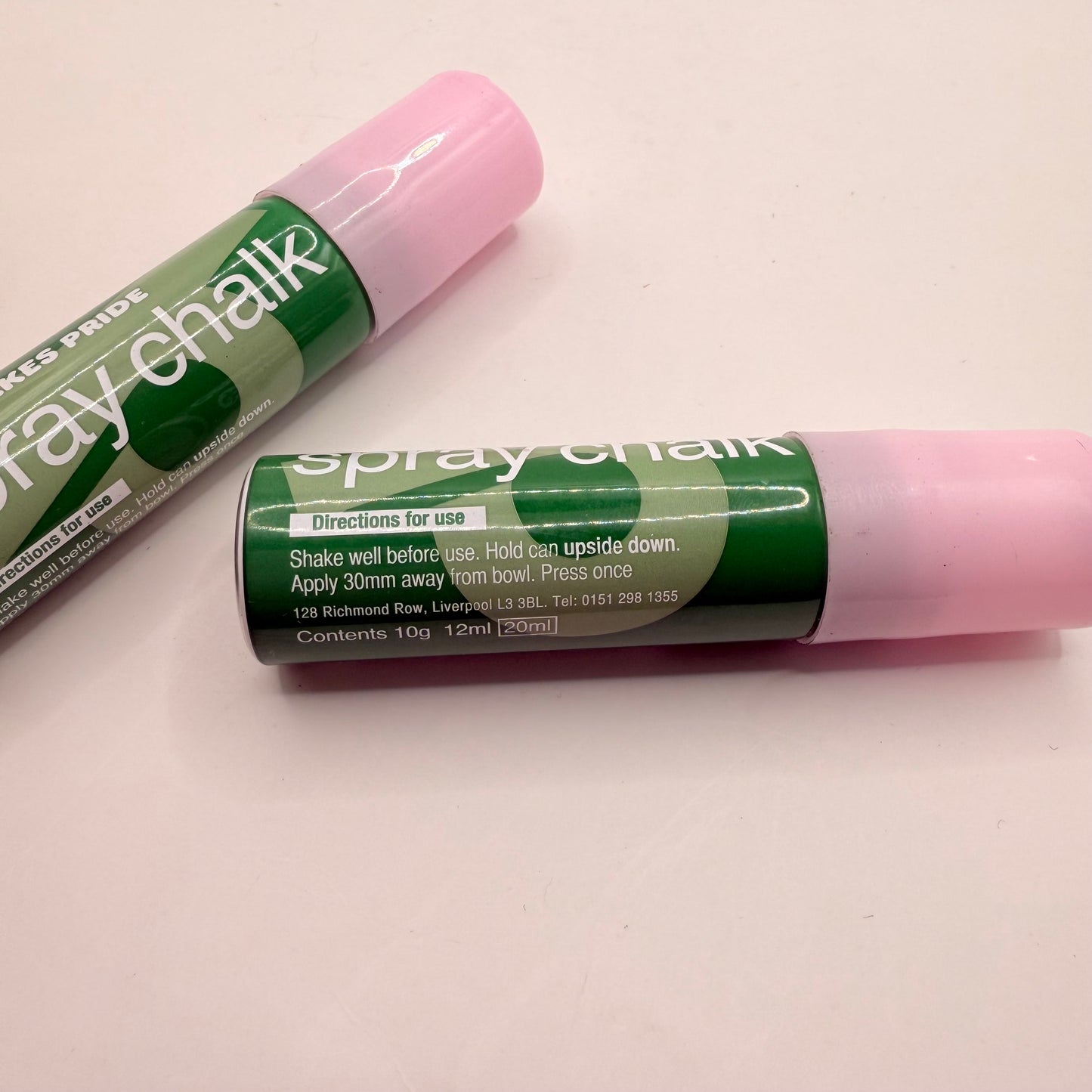 2x Drakes Pride Aerosol Chalk Spray (lilac)