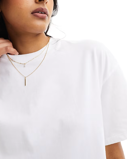 Asos design size 12 oversized mini t-shirt dress in white - dresses top women’s apparel