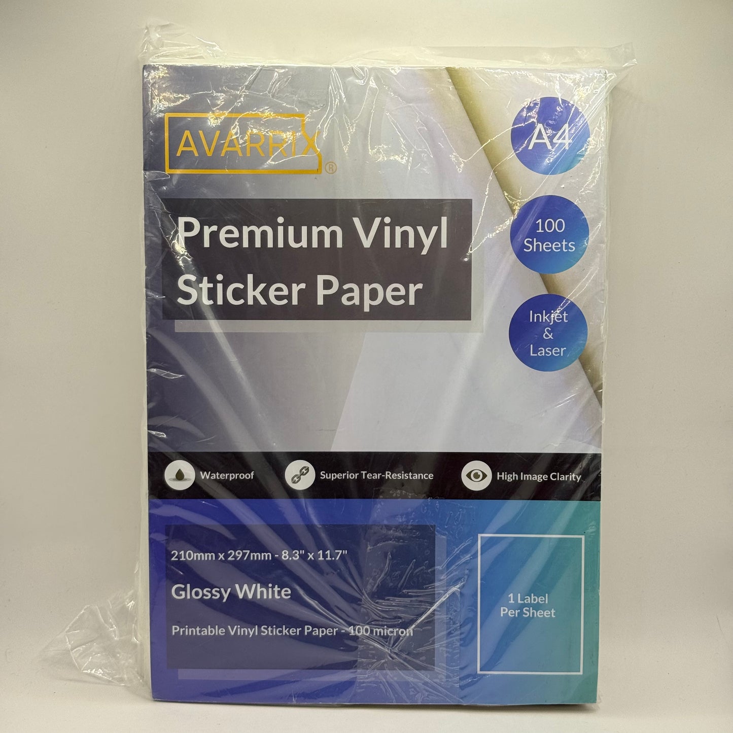 AVARIX Premium Vinyl Sticker Paper