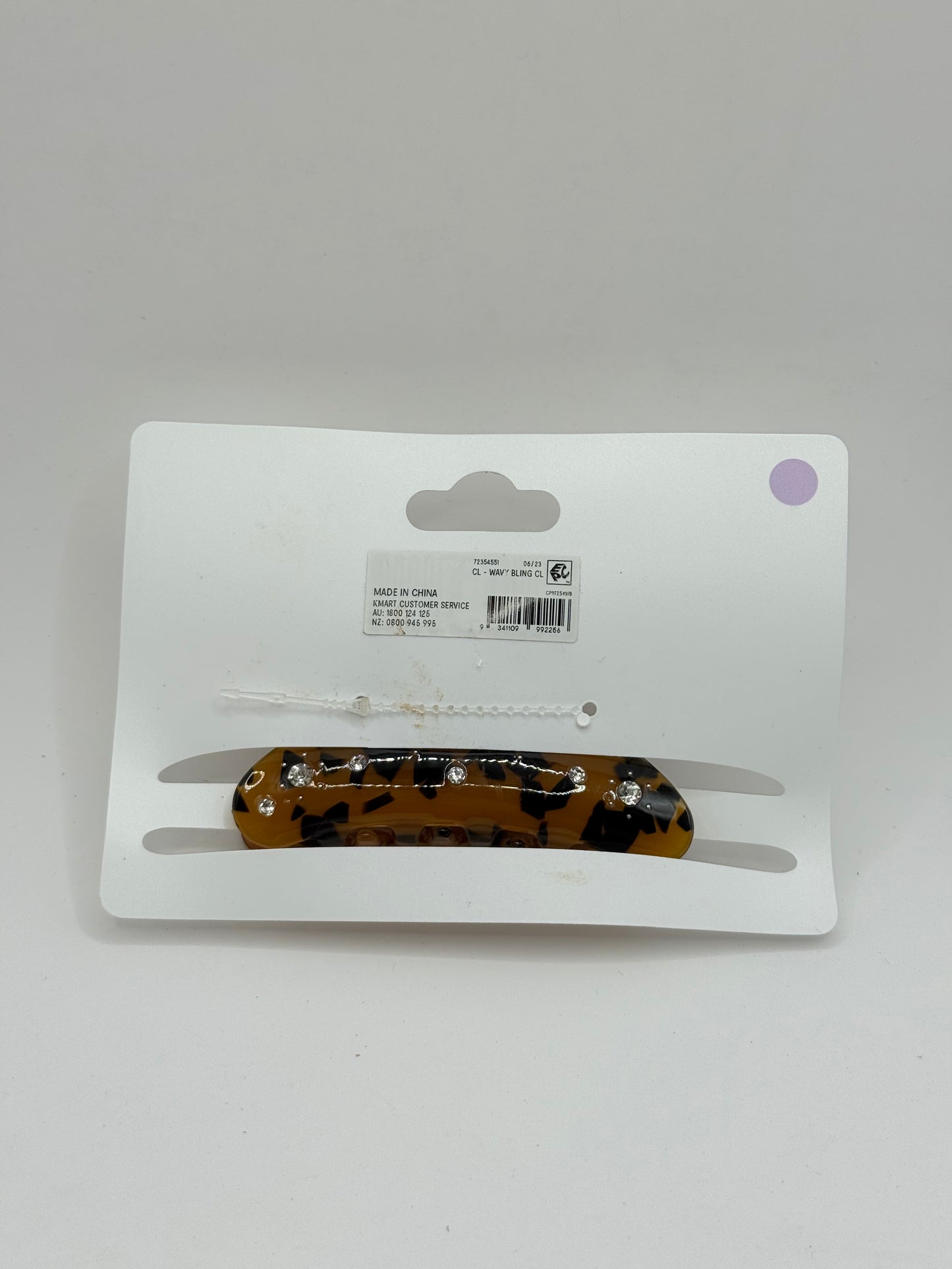 Anko tortoiseshell hair claw clip with rhinestones - hair pins claws & clips accessories women’s apparel