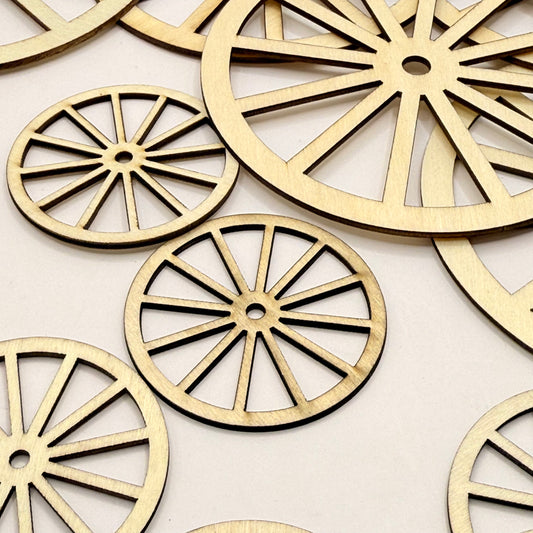 Wooden craft wheels set – assorted sizes multipack - craft wood shapes original photo - what’s new crafts