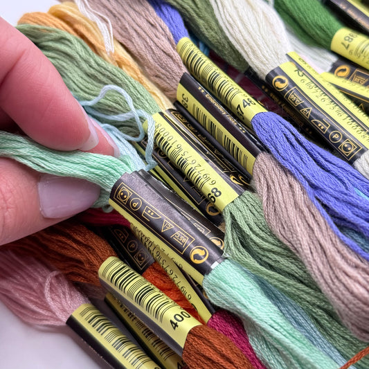Bulk 100 pc Bundle of 100% Cotton Embroidery Floss