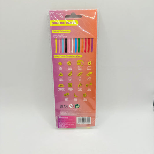 Avonni Quilling Paper, 12 Colours, 180 Strips