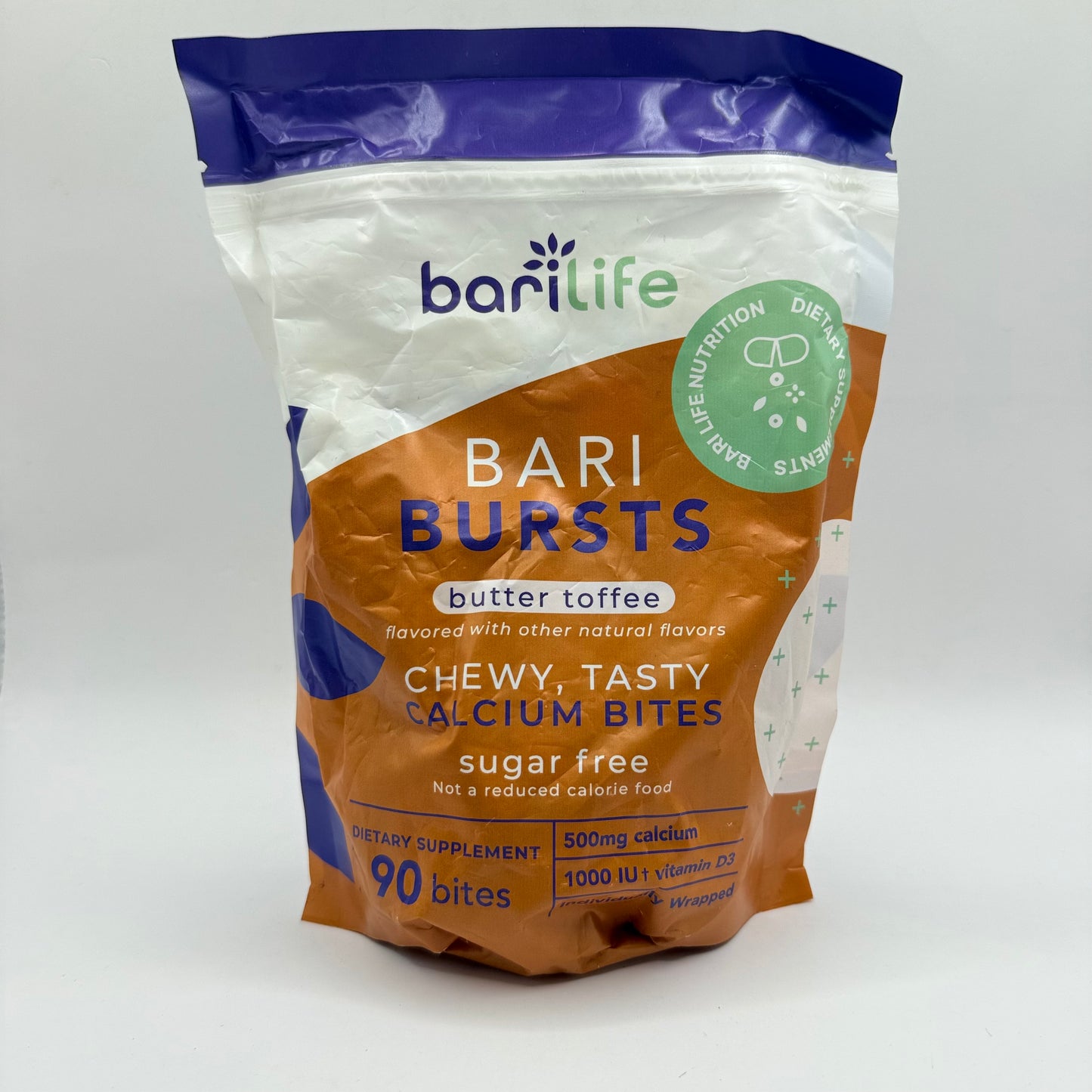 Bari Bursts Butter Toffee Calcium Chews 90 Bites
