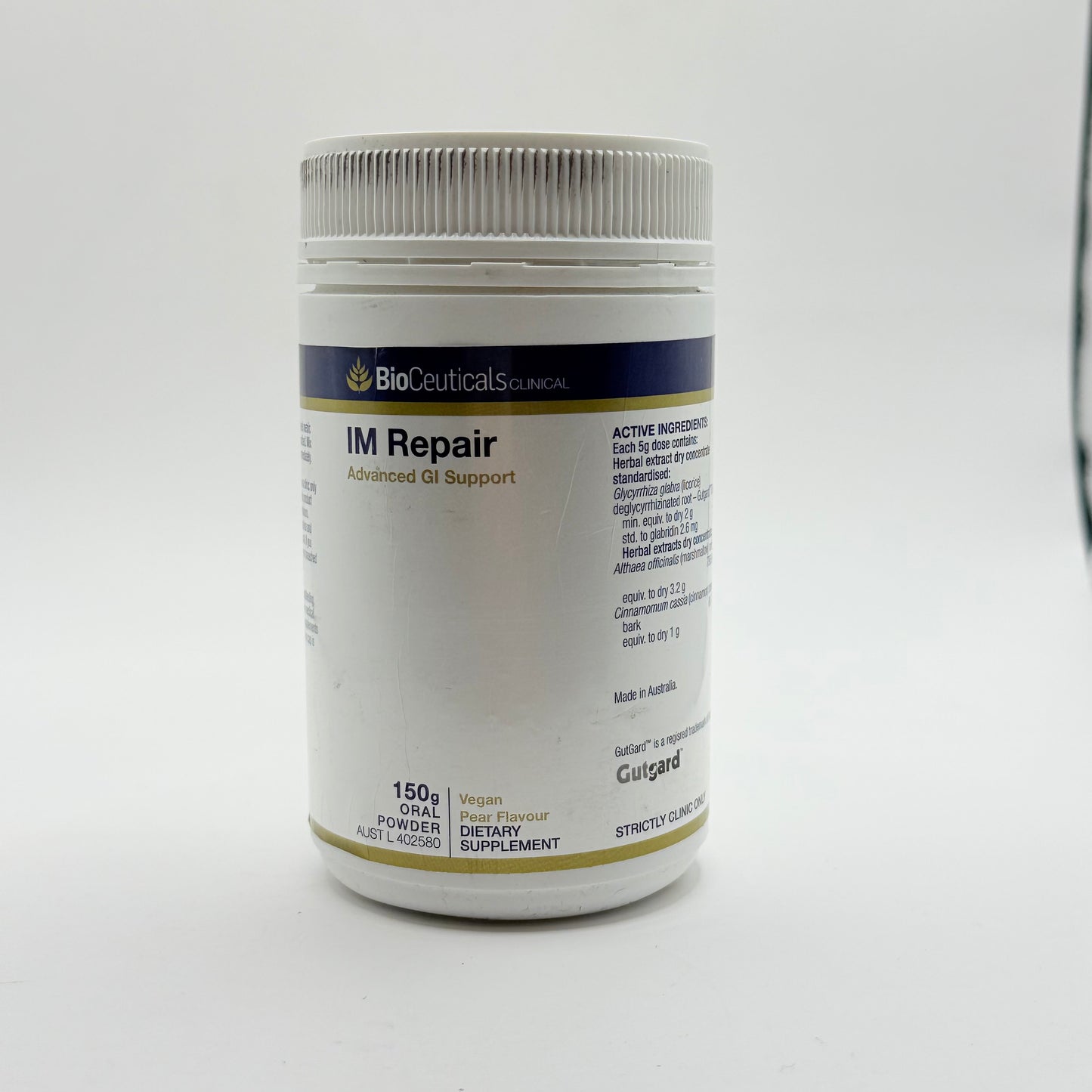 Bioceuticals clinical im repair advanced gi support powder – 150g (brand new & sealed) - digestive supplements health