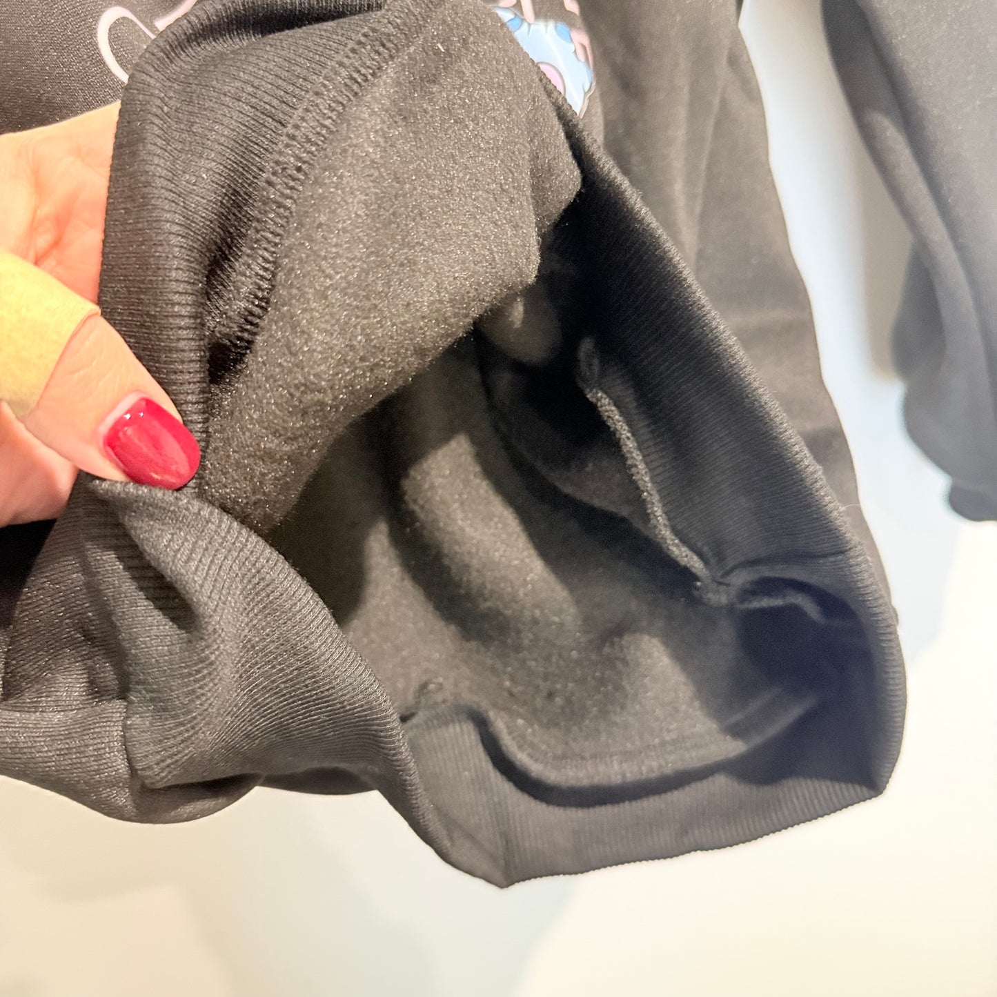 Black Disney Stitch Hoodie - Size 7-8Y
