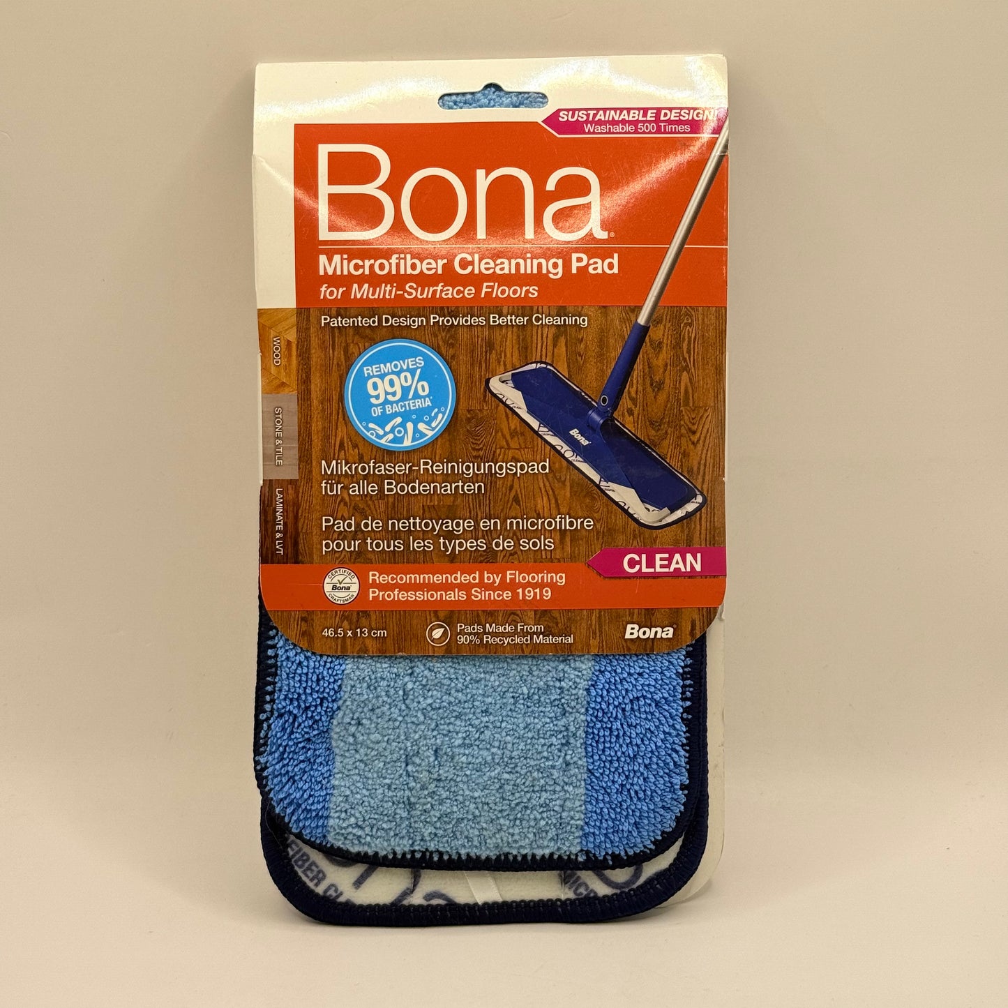 Bona Microfiber Cleaning Pad for Multi-Surface Floors