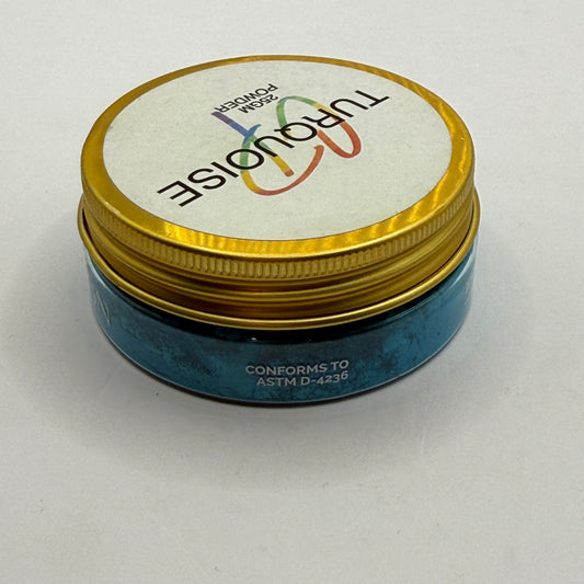 Turquoise pigment powder – cp colour passion 25 g - art & craft paint original photo - what’s new crafts
