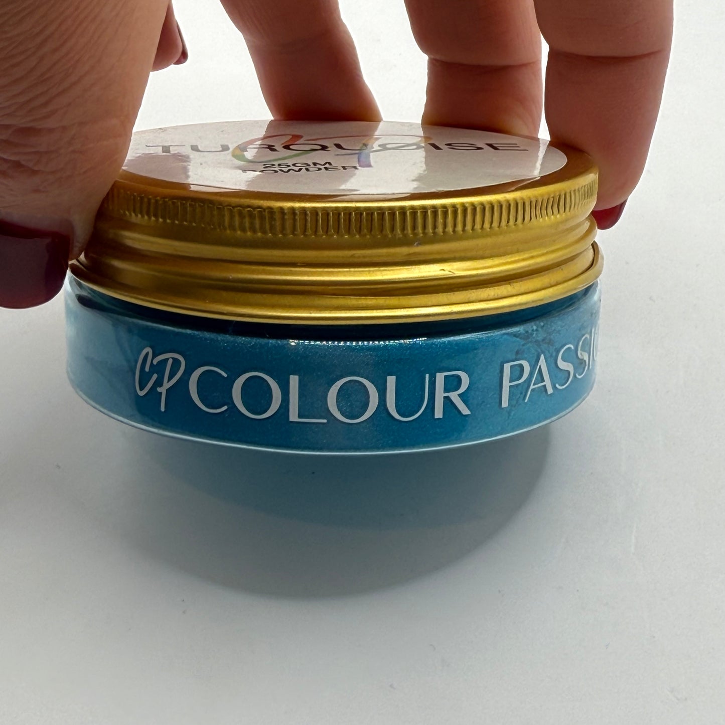 Turquoise pigment powder – cp colour passion 25 g - art & craft paint original photo - what’s new crafts