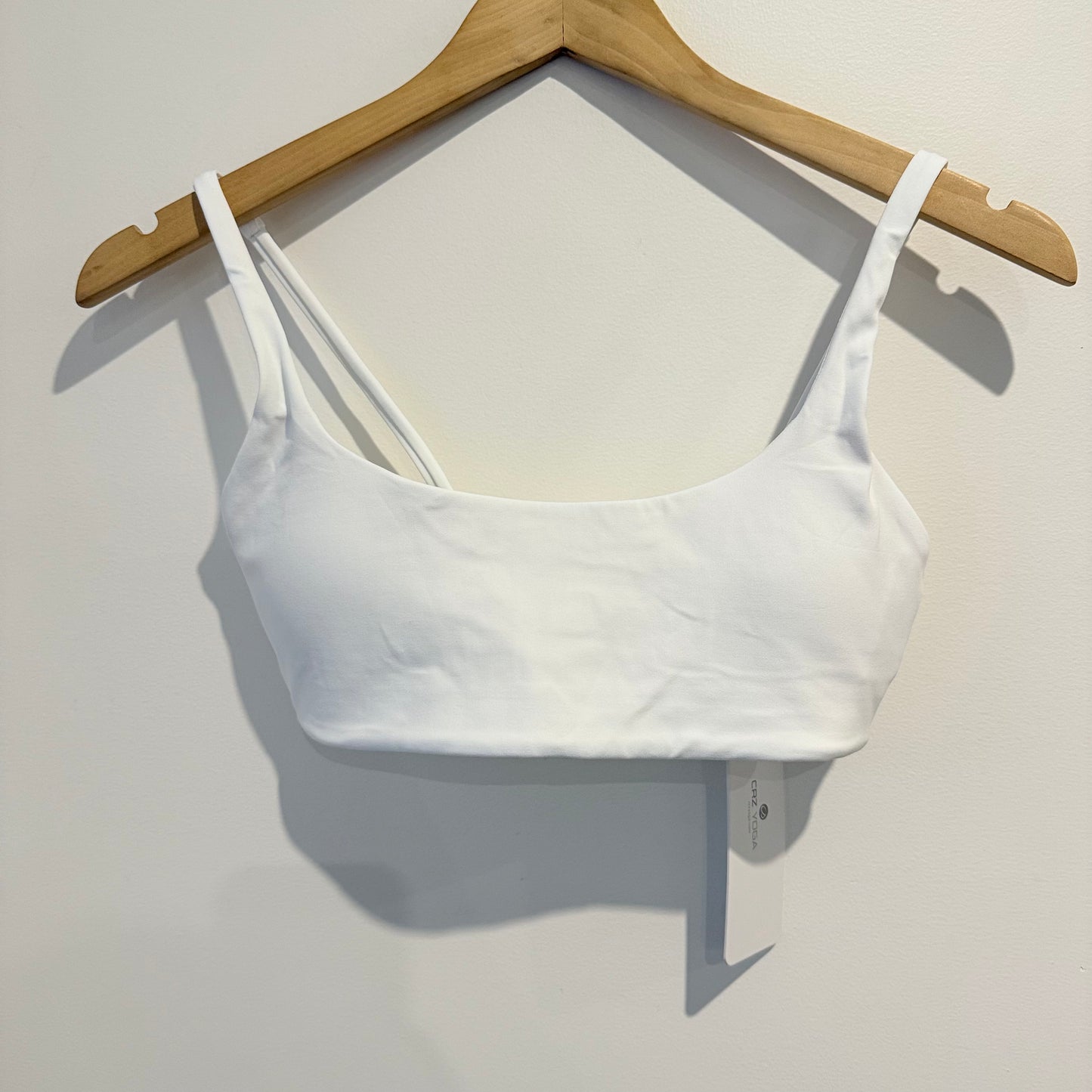 Crz yoga sports bra – white – size xs / 8 - sports bras sports