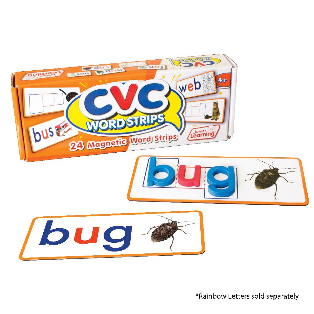 CVC Word Strips – 24 Magnetic Word Strips
