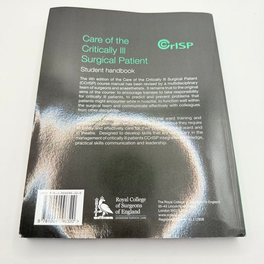 Care of the critically ill surgical patient: student handbook fourth edition by john jameson and danny bryden - print