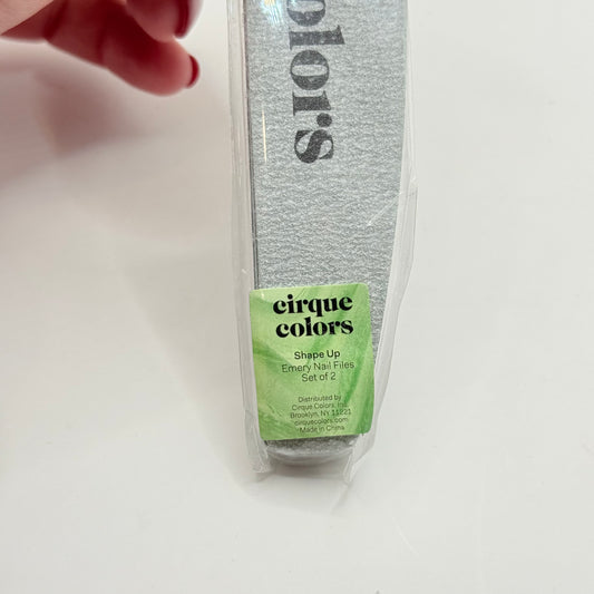 2x Cirque Colors Shape Up Emery Nail Files