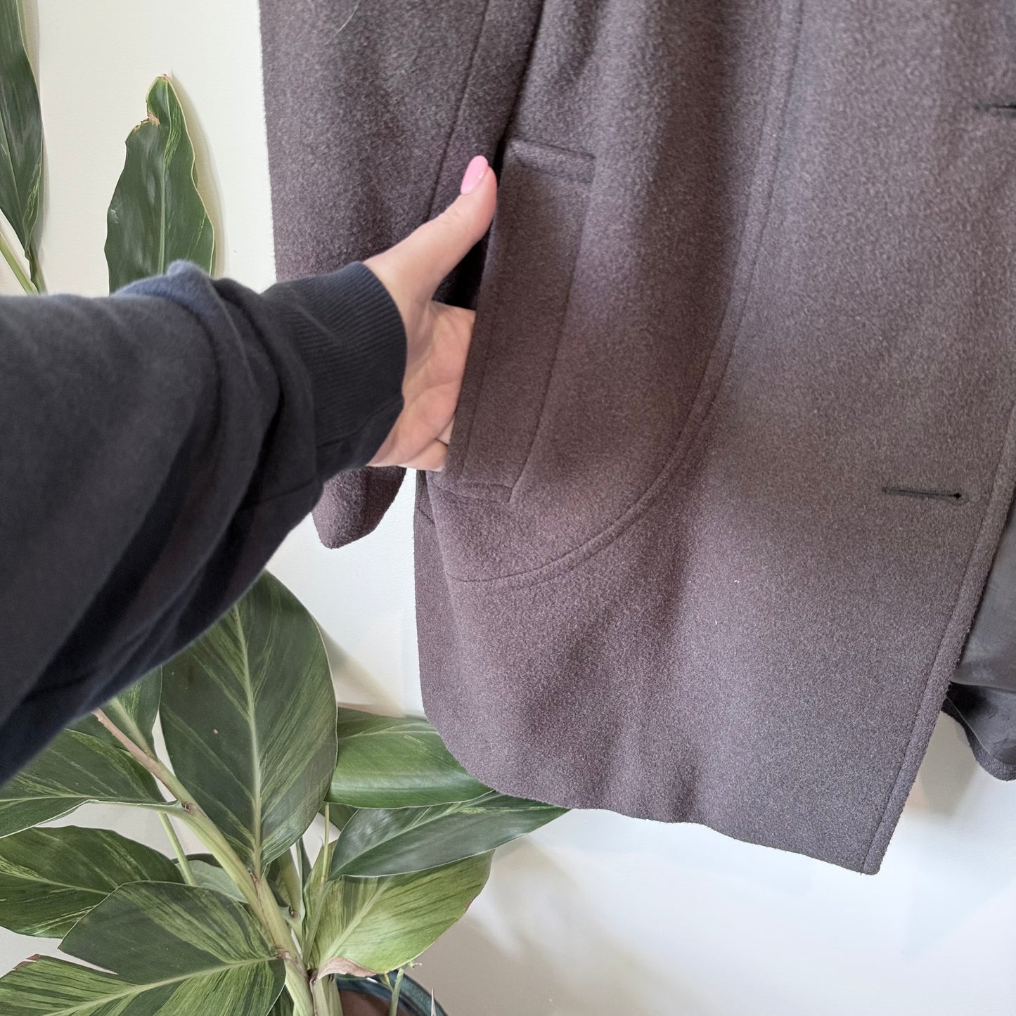 Classique Women’s Wool Blend Coat – Size 18