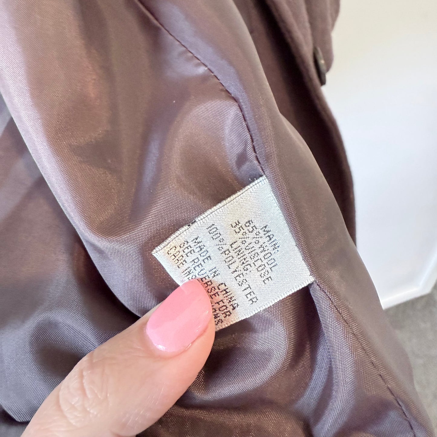 Classique Women’s Wool Blend Coat – Size 18