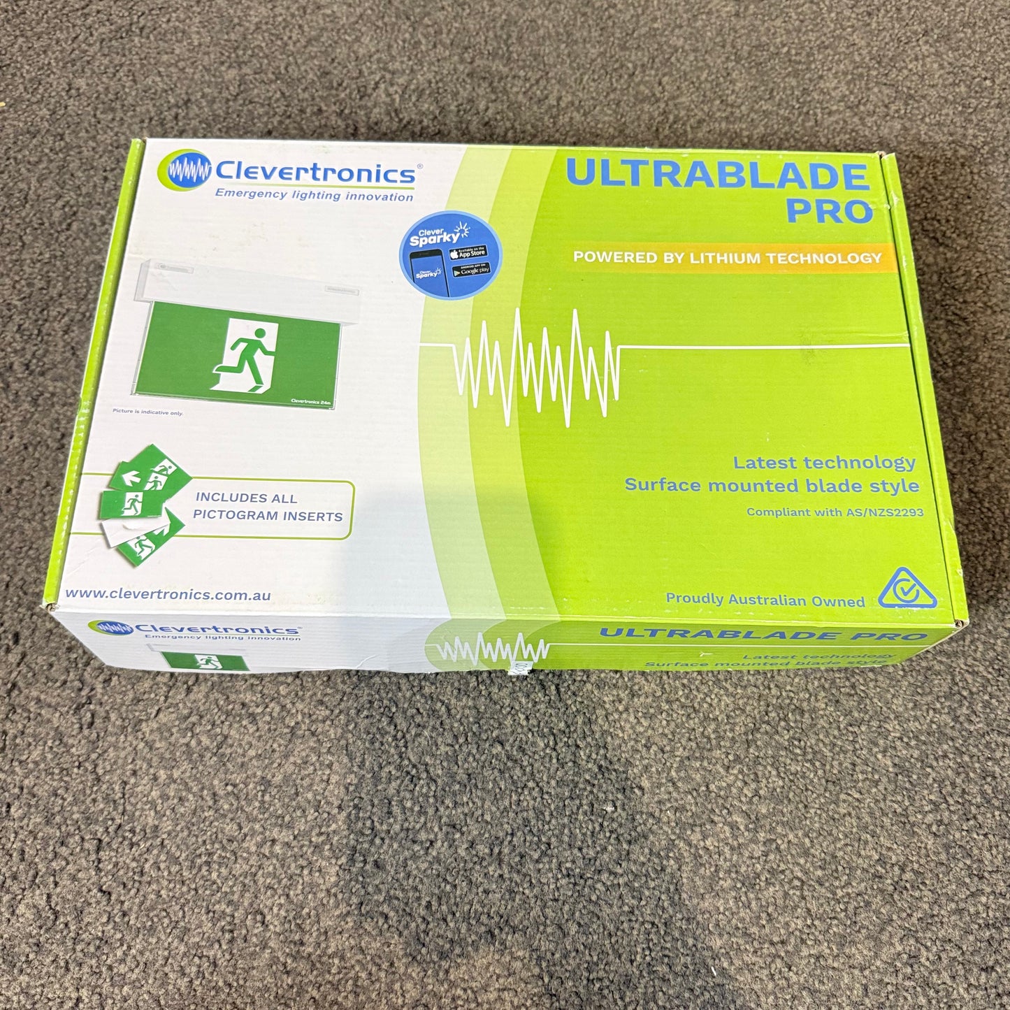 Clevertronics Ultrablade Pro Surface Mount LED Exit Sign Model No.: CUBPRO-SM