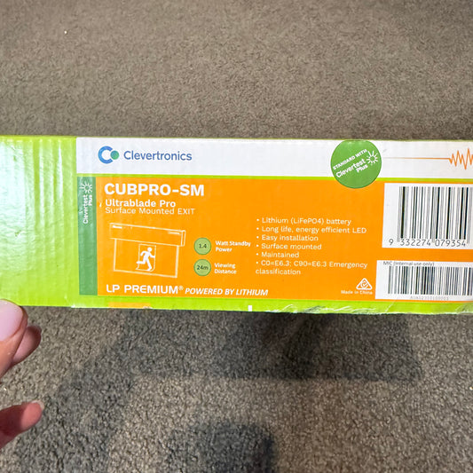 Clevertronics Ultrablade Pro Surface Mount LED Exit Sign Model No.: CUBPRO-SM