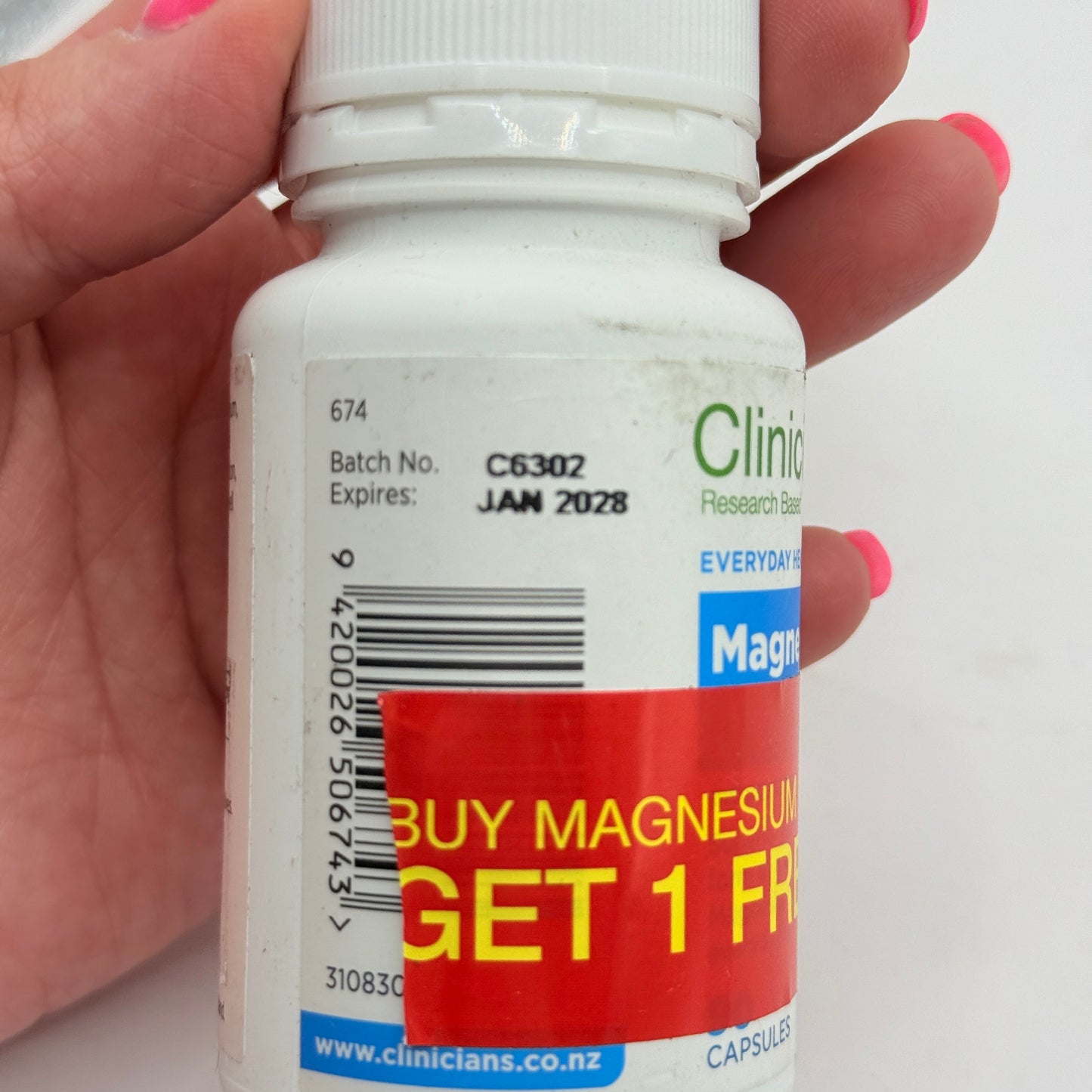 Clinicians Magnesium 625 High Absorption - 90 Capsules