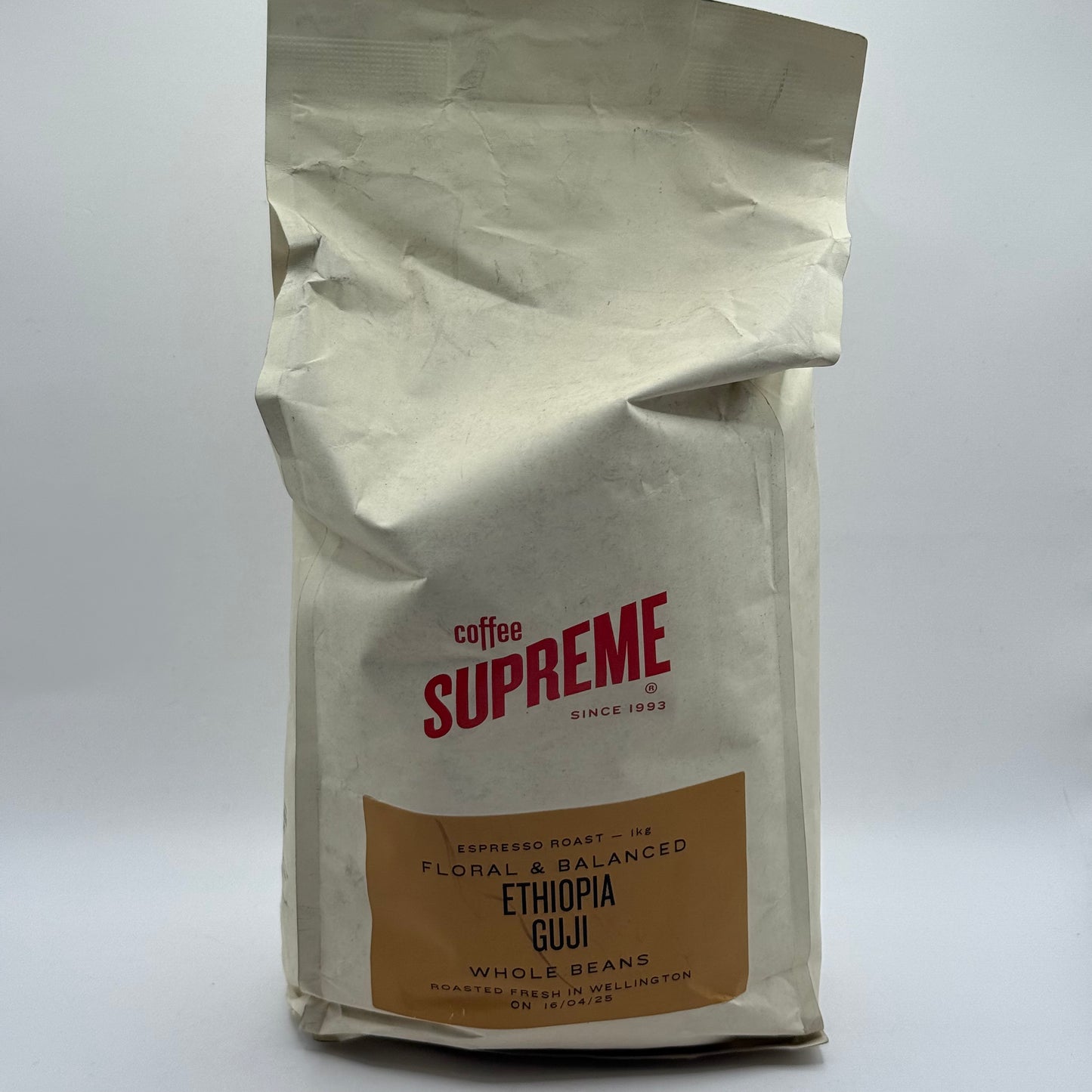 Coffee Supreme Ethiopia Guji Whole Beans 1 kg