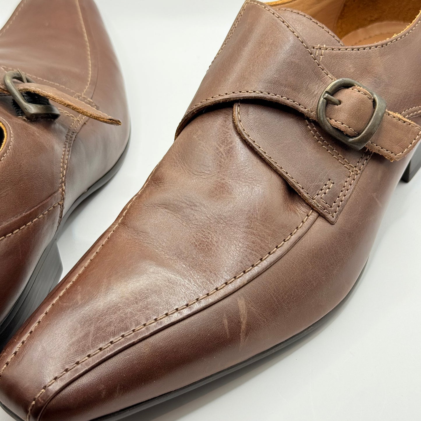 Coleridge leather monk strap shoes – size 45 - shoes original photo - what’s new women’s shoes