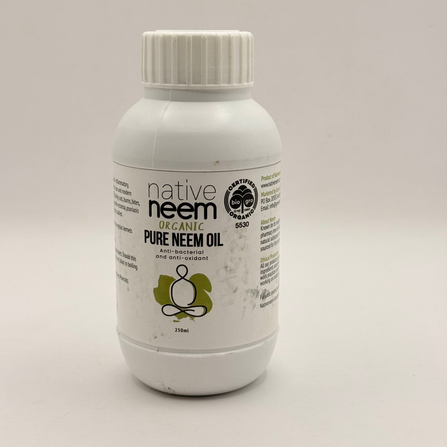 Native neem organic pure neem oil 100ml - body oil health and wellness