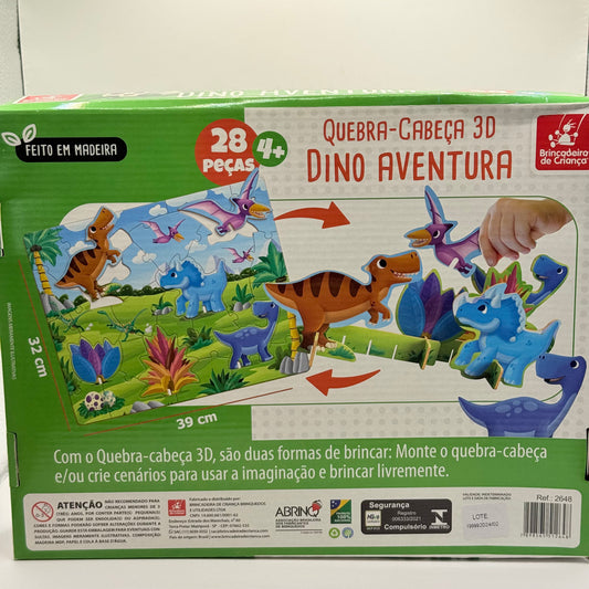 Dino adventure 3d puzzle 28 pieces - jigsaw puzzles toys