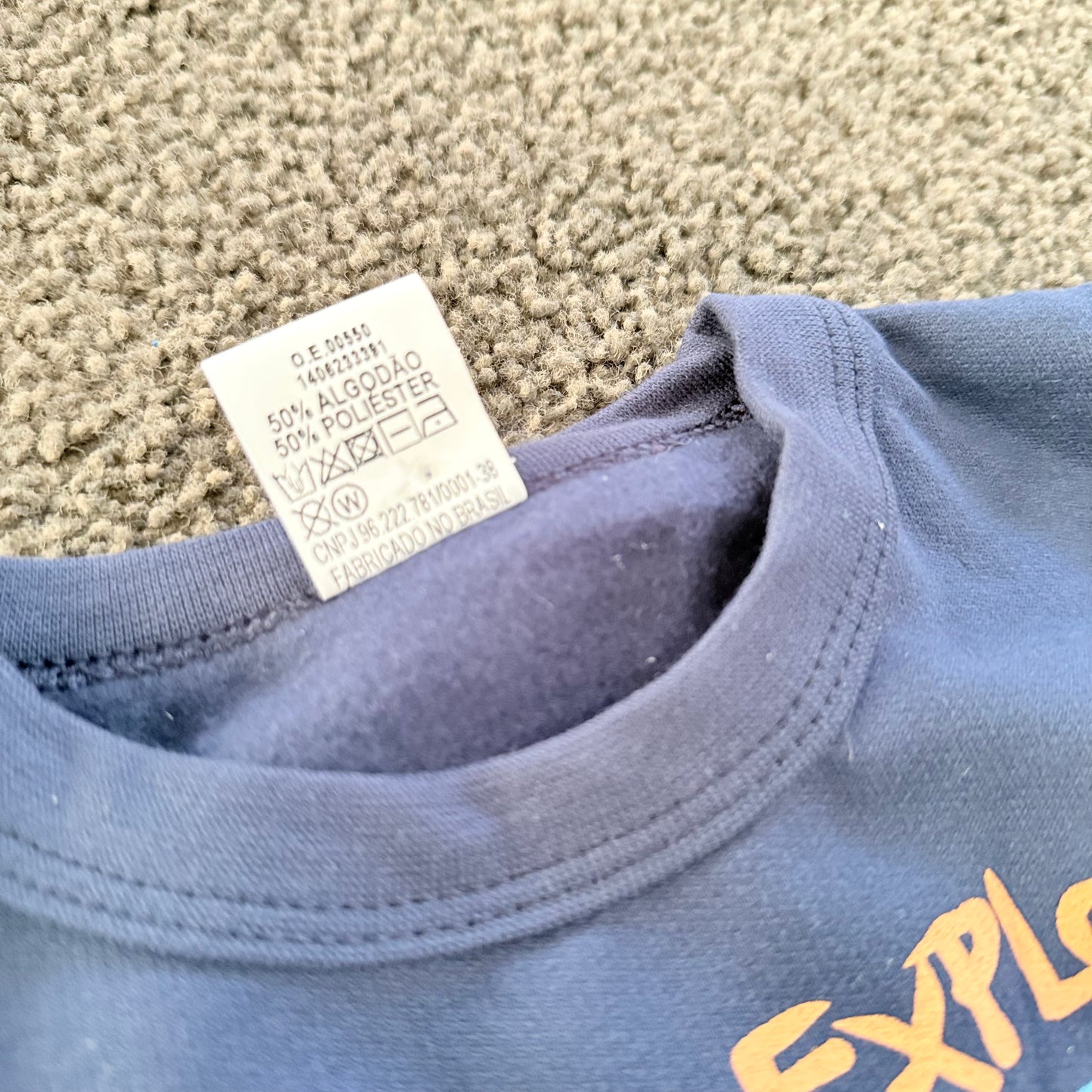 Mofessoni dinosaur explorer kids’ blue sweatshirt & jogger set – ’stay rad’ graphic size 6 - outfit sets children’s